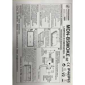Lampe de secours murale IP44 230V LED 400lm Autonomie de 1 heure - Product Image 5