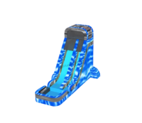 Toboggan aquatique gonflable sur le thème du dauphin pour les événements en plein air