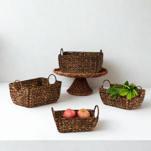 VAS-VIET ANH SEDGE Cesta de Almacenamiento Rectangular Tejida a Mano para Exteriores, Cocina, Tela, Mimbre, Ratán, Plástico, Metal, Toallas - Product Image 6