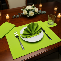 Napperon jetable en coton de style moderne Set de serviettes de table Rectangle imprimé Tapis de salle à manger Dessous de verre pour la maison Bar pour les mariages