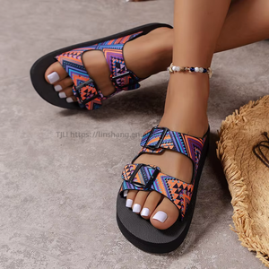 Summer New Trend Large Size Sandals for Women Color European and American Style Platform Beach <b>Shoes</b> - Product Image 1