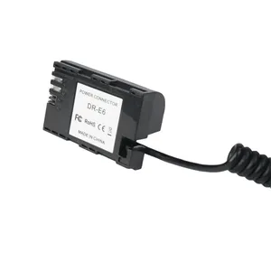 D-Tippen Sie auf LP-E6 Dummy-Batterie-Netz kabel adapter für Canon 5D Mark III IV 6D 7D 8D R5C-Kamera.