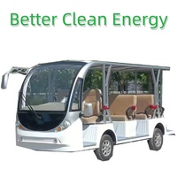 Nouveau design de mini-bus électrique pour le tourisme, 8, 11, 14, 17 places, pour les voyages sur routes non publiques