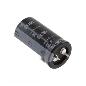 Condensateur à montage traversant (TH) en aluminium, 150 µF, 20 %, 450 V, SNAP TH, 150 µF, LGX2W151MELZ40 - Distributeur agréé - Product Image 1