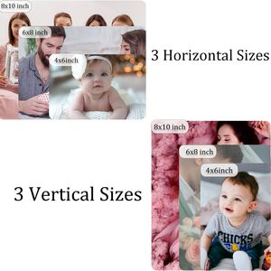 Cadre photo moderne en bois personnalisé avec tirages photo personnalisés en métal pour amoureux couples familles décoration intérieure - Product Image 2