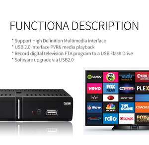 Kotak tv HD penuh terlaris 2024 TV <span class=keywords><strong>Decoder</strong></span> TDT H.265 STB DVB T2 Set Top box digital DVB-T2 set-top Box - Product Image 4