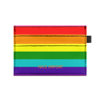 Progress Rainbow Super Slim Doppelseitig Bedruckter Kartenhalter Tragbarer Kreditkartenhalter aus PU-Leder für Männer und Frauen