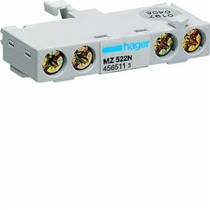 MZ522N Personalizzabile con contatto ausiliario Hager 1NO, moduli 1-2 DIN - Product Image 1