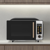 Oven Microwave Elektrik 700W 20L dengan Casing Kaca, Kontrol Timer Digital, Pemanasan Cepat, Hemat Energi, Laris Terjual