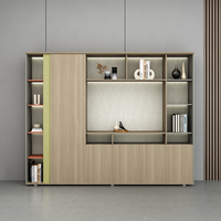 Armoire de rangement de bureau série Zhibo 2m ZB-32-33, mobilier de bureau moderne, OEM/ODM, taille, couleur et logo personnalisables