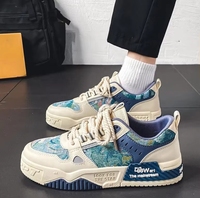 Chaussures de sport décontractées pour hommes, respirantes et confortables, pour la marche, la course et le skateboard, avec semelle épaisse, pour le printemps et l'automne