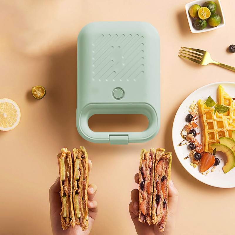 Электрическая хлебопечка из нержавеющей стали, стальной антипригарный Многофункциональный тостер для сэндвичей/