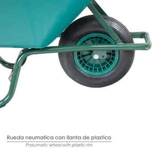 Carretilla de Plástico Desmontable para Construcción de 100 Litros - Product Image 5