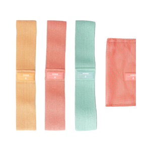 Bandes de résistance en tissu polyester pour la gym, le fitness, le yoga, le renforcement musculaire et les exercices de traction - Product Image 4