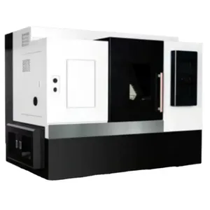 Máquina de torno CNC de doble husillo con control de accesorio de fresado Goodway