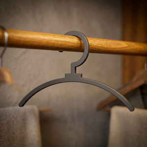 Minimalist Metal Clothing Hanger Cast <b>Iron</b> Rust Resistant Wall Mounted Hook Type Modern Wardrobe Organizer Powder Coated Design - Product Image 1