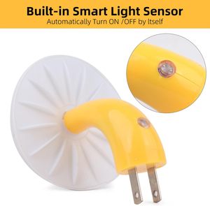 Led Night Lights for Adults Kids Baby Children Mushroom Night Light Plug in Lamp <b>NightLight</b> Wall Lamp for Bedroom Bathroom - Product Image 2