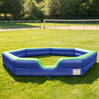 Structure gonflable Octogonale pour aire de jeux Gaga Ball, idéale pour les enfants, les événements extérieurs, les camps scolaires, les anniversaires et la location.