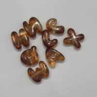 Perles en acrylique marbrées en forme de bulle, couleurs mélangées, en vrac et en gros, pour la fabrication de bijoux DIY