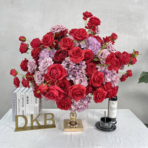 Venta al por mayor de esferas florales artificiales de primera calidad para celebraciones grandes centros de mesa de boda - Product Image 1