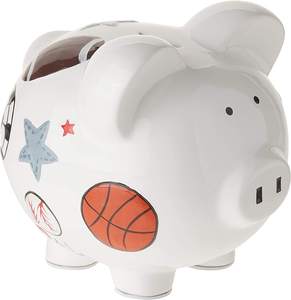 10 Gold Pig Lucky Porcelain Fortune Pig Money Box Piggy Bank