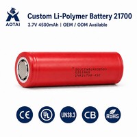Paket Baterai Li-ion Isi Ulang OEM 21700 4500mAh 3.7V dengan Konektor JST untuk Perangkat Medis Kecantikan Nebulizer