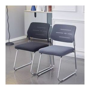 Alta Qualidade Atacado Baixo Preço Empilhável Moderna Malha Pano <span class=keywords><strong>Metal</strong></span> Perna Reunião Escritório Cadeira - Product Image 5