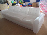 Sofá inflable LARGO DE PVC transparente de calidad a precio de fábrica para sala de estar casera o uso al aire libre