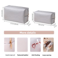 Sac de maquillage personnalisé X915 Mkw4015, sac de toilette portable en cuir PU imperméable, sac de voyage pour cosmétiques, sac à pinceaux, sac de maquillage pour femmes