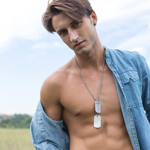 Rantai Bola Bahan Baja Tahan Karat untuk Pelat ID Logam Tag Anjing Dengan Panjang yang Dapat Disesuaikan - Product Image 4