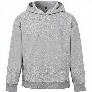 Sudadera con Capucha de Invierno Cálida y Gruesa, 100% Algodón, Talla Grande, Manga Regular, Forro Polar Suave, Tejido Liso Teñido, Personalizable con Marca - Product Image 2