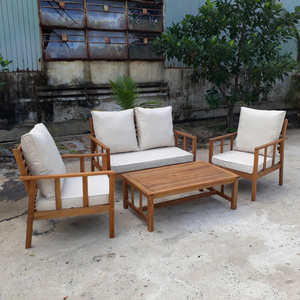 Juego de Sofás de Acacia de la Mejor Calidad, Moderno, con Cojines, de Teca Natural Resistente a la Intemperie, para Hoteles y Villas, Directo de Vietnam - Product Image 1