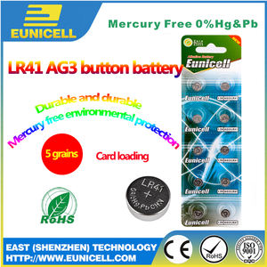 Eunicelll Mercury Free LR41 AG3 1.5v Alkaline <span class=keywords><strong>Button</strong></span> <span class=keywords><strong>Cell</strong></span> <span class=keywords><strong>Battery</strong></span>ためCalculator - Product Image 3