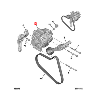 <span class=keywords><strong>Alternateur</strong></span> de générateur automobile 5705NR 5705.NR pour <span class=keywords><strong>Peugeot</strong></span> <span class=keywords><strong>3008</strong></span> Citroën C4 - Product Image 6