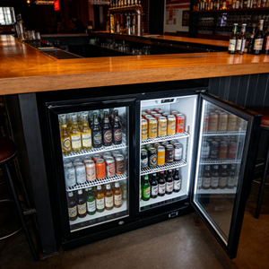 Réfrigérateur à boissons de comptoir américain UL à <span class=keywords><strong>deux</strong></span> <span class=keywords><strong>portes</strong></span>, vitrine réfrigérée pour bière, refroidisseur de bière pour bar arrière - Product Image 3