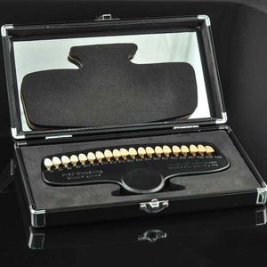 Guí<span class=keywords><strong>a</strong></span> de sombra Dental 3D profesional, tabla de blanqueamiento de dientes de resina de 20 colores, guí<span class=keywords><strong>a</strong></span> de Color de clínica de acero inoxidable - Product Image 4