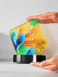 Cheap Metal Star Crystal Glass Trophy Awards oro plata marrón color logotipo del cliente para evento deportivo y regalo de negocios - Product Image 4