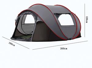 Tente pliante personnalisée pour quatre personnes, design professionnel pour le camping en plein air - Product Image 2