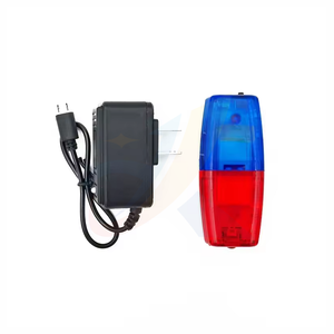 Luce di avvertimento portatile blu rosso impermeabile luce <span class=keywords><strong>Led</strong></span> spalliera del traffico con torcia elettrica - Product Image 3