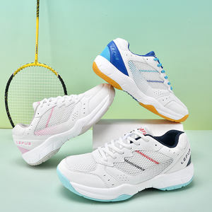 Chaussures de badminton unisexes en gros d'usine, maille multi-ventilation, rebond supérieur, semelle stable et de soutien, chaussures d'entraînement professionnelles - Product Image 1