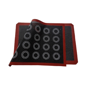 Macaron en fibre de verre antiadhésive perforé résistant à la chaleur personnalisé tapis de cuisson en silicone doublure de four - Product Image 1