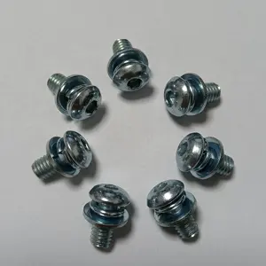 Stainless Steel Torx Socket Button Head Cap Screws With Spring Washer And Flat Washer