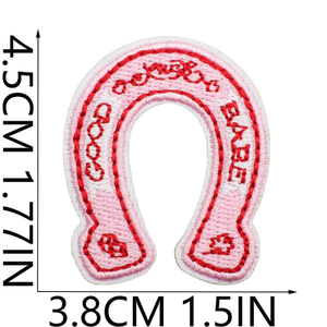 Bán Buôn Phương Tây Tùy Chỉnh Sắt Trên Thêu Cao Bồi Màu Hồng Cowgirl Hat Vá Thêu Các Bản Vá Lỗi Cho Trucker Hat Quần Áo - Product Image 6