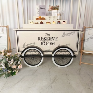 Chariot de décoration en métal personnalisé Chariot de bonbons mobile Chariot de présentation <span class=keywords><strong>des</strong></span> aliments pour <span class=keywords><strong>salle</strong></span> de réserve - Product Image 4