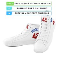 Chaussures de sport en gros pour équipes OEM ODM, baskets montantes en toile personnalisables avec logo sur demande, baskets décontractées FN024-26027059-3