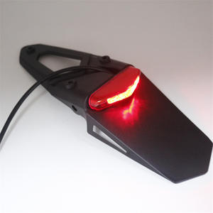 Motorcycle Fender Rear Tail Light, Off-road Vehicle <b>Modified</b> Rear Fender Tail Light, LED Brake and Running Light - Product Image 2