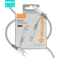 Câble Type-C vers Micro/Type-C certifié MFi, écologique, en TPE coloré, charge rapide 3A pour iPhone 14, ordinateur, Wonderphon SX-44