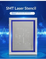 Fabrication de pochoirs de précision en acier inoxydable SMT, pochoirs de prototypage de circuits imprimés de petite taille, taille des trous de 0,03 mm, technologie de montage en surface