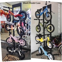 Doppelseitiger Kinder-Balance-Bike-Präsentationsständer, Bodenstehendes Aufbewahrungsregal für Rutschroller und Kinderwagen, auch für Mountainbikes geeignet