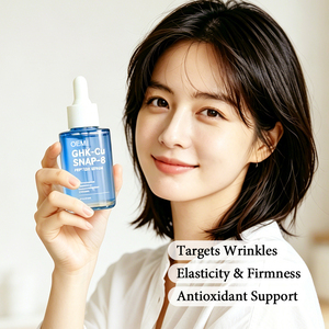 Essence faciale OEM Blue Copper Peptide SNAP8, hydratation intense, renouvellement de la peau, amélioration de l'élasticité, sérum anti-âge pour le visage - Product Image 5